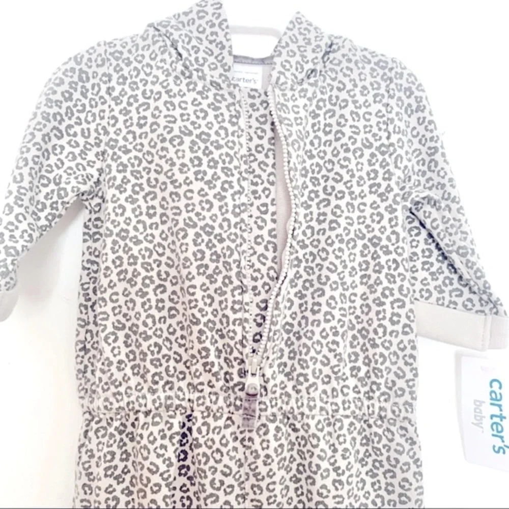 Carter’s Leopard Cheetah Jumpsuit 9M